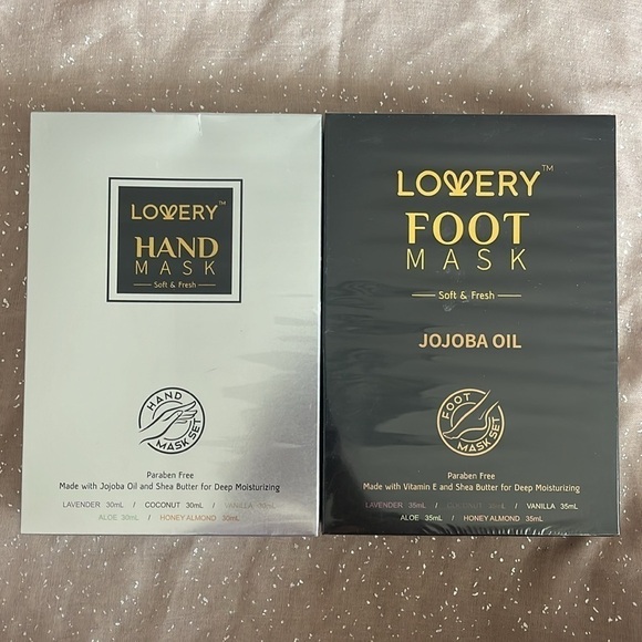 Brand New Hand & Foot Masks Jojoba Oil Moisturizing Hydrating Spa Shea Butter - Picture 2 of 16